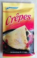 Mängden socker i crepes ohne Zuckerzusatz