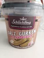Mängden socker i Salz-Gurken mit Knoblauch
