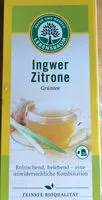 Mängden socker i Grüntee Ingwer Zitrone