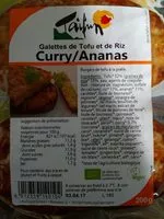 Mängden socker i Galettes de tofu et de riz curry/ ananas