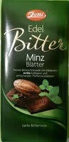 Mängden socker i Edel Bitter Minz Blätter Schokolade