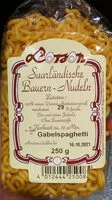 Mängden socker i Gabelspaghetti