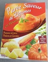 Mängden socker i Puree Pomme De Terre / Carotte / Potiron 160g