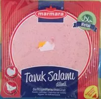 Mängden socker i Tavuk Salami, Geflügelfleischwurst
