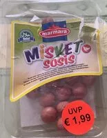 Mängden socker i Misket Sosis