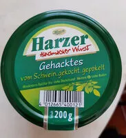 Mängden socker i Harzer Gehacktes