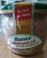 Mängden socker i Leberwurst mit Hirschfleisch