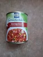 Mängden socker i Wurstgulasch in Paprika-Tomatensauce