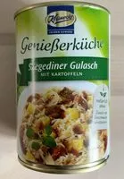 Mängden socker i Szegediner Gulasch mit Kartoffeln