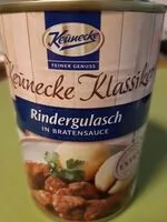 Mängden socker i Rindergulasch in Bratensosse