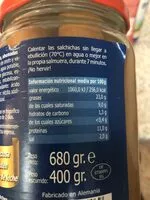 Mängden socker i Salchichas ahumadas