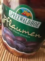 Mängden socker i Pflaumen
