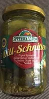 Mängden socker i Cornichons en rondelles à l'aneth