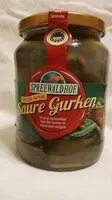 Mängden socker i Gurken - Saure Gurken