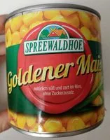 Mängden socker i Goldener Mais