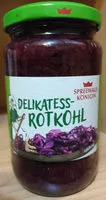 Mängden socker i Delikatess-Rotkohl