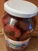 Mängden socker i Pflaumen halbe frucht,gezuckert