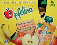 Mängden socker i Fruchtmus Apfel-Banane