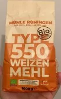Mängden socker i Type 550 Weizen Mehl