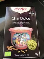 Mängden socker i Yogi Tea Chai Dolce