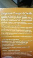 Mängden socker i biologique gingembre orange à la vanille