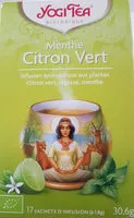 Mängden socker i Menthe Citron Vert - 17 Sachets - Yogi Tea