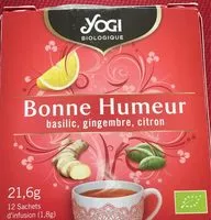 Mängden socker i Bonne humeur Basilic, gingembre, citron