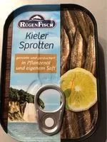 Mängden socker i Kieler Sprotten in Pflanzenöl, eigenem Saft