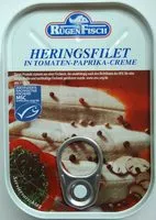 Mängden socker i Heringsfilet in Tomaten-Paprika-Creme
