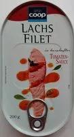 Mängden socker i Lachsfilet in herzhafter Tomatensauce