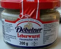 Mängden socker i Leberwurst Hausmacher Art