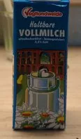 Mängden socker i haltbare Vollmilch