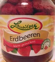 Mängden socker i Erdbeeren im Glas