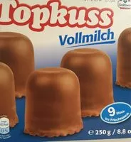 Mängden socker i Topkuss Vollmilch