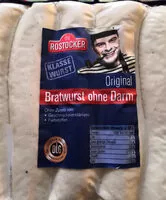 Mängden socker i Bratwurst ohne Darm
