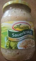 Mängden socker i Sauerkraut Sächsische Art