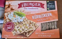 Mängden socker i Roggenvollkorn-knäckebrot Mit Kürbiskernen