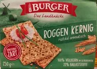 Mängden socker i Burger Roggen Kernig