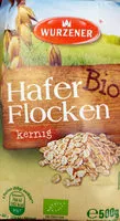 Mängden socker i Haferflocken kernig Bio