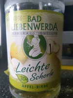 Mängden socker i leichte Schorle