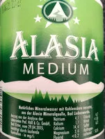 Mängden socker i Alasia Mineralwasser medium