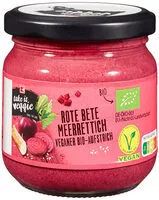 Mängden socker i K-take it veggie Bio Brotaufstrich Rote Beete Meerettich