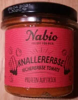 Mängden socker i Knallerbse, Kichererbse Tomate Aufstrich