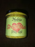 Mängden socker i Nabio StreichMich Spinat Hanf