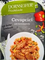 Mängden socker i Cevapcici mit Gemüsereis