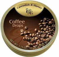 Mängden socker i Cavendish & Harvey Coffee Drops, 1.75oz (50g) Tin