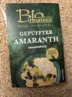 Mängden socker i Gepuffter Amaranth