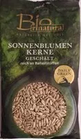 Mängden socker i Bio Sonnenblumenkerne - geschält
