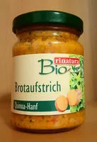 Mängden socker i Brotaufstrich - Quinoa Hanf Brotaufstrich