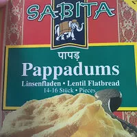 Mängden socker i Papadums - Linsenfladen